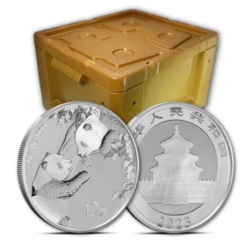 2023 30 Gram Chinese Silver Panda Monster Box (600 Coins, BU)