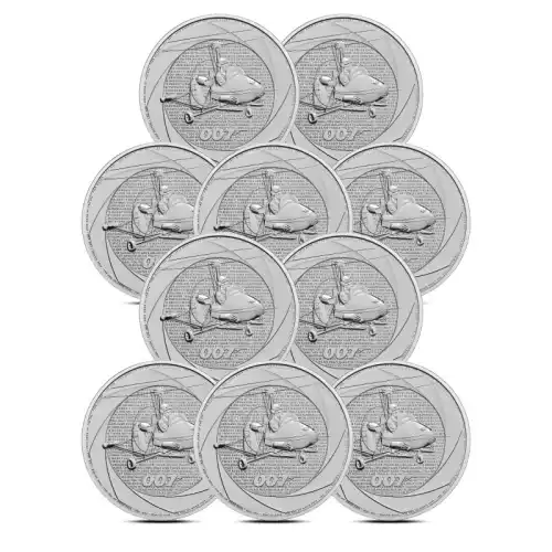 2024 1 oz British James Bond Of The 60's Silver Coin - Lot of 10