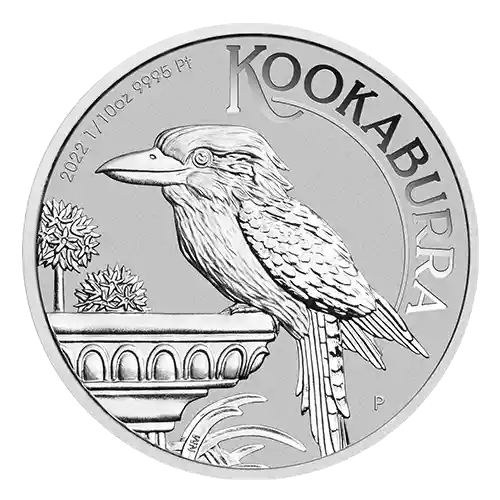 2022 Platinum 1/10 oz Perth Kookaburra Coin