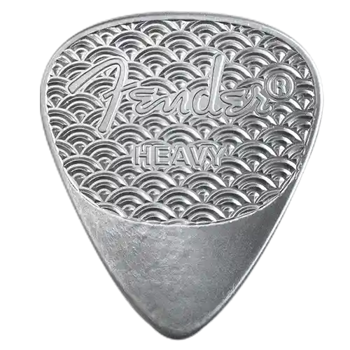 2021 Silver Fender 351 Heavy Guitar Pick .925 - 10 gm
