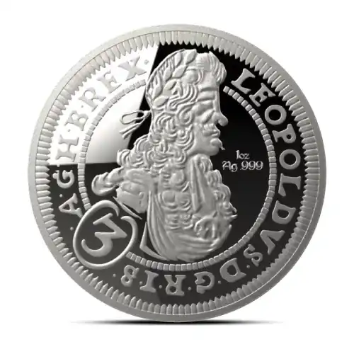 1 oz 3-Kreuzer Re-Strike Silver Medallion (Proof-like)