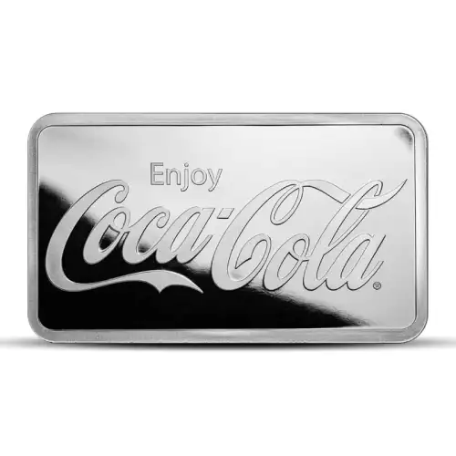 10 oz Coca Cola Silver Bar