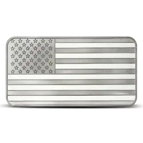 Silver 10 oz SilverTowne Flag Bar