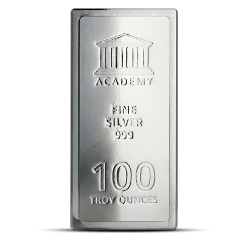 100 oz Academy Stacker Silver Bar