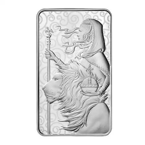 2021 Britain Great Engravers Una and the Lion 100 oz Silver Bar