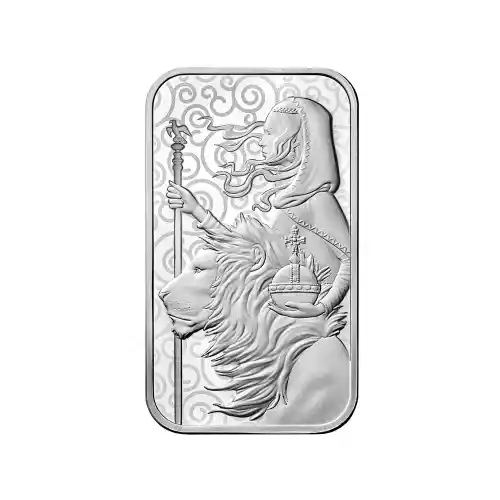 2021 Britain Great Engravers Una and the Lion 1 oz Silver Bar