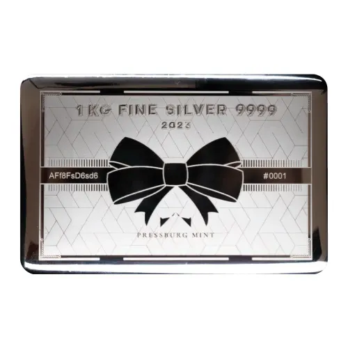 2023 Silver 1 Kilo Pressburg Gift Bar
