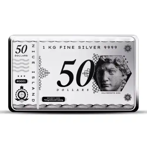 2024 1 Kilo Pressburg Silver CoinBar