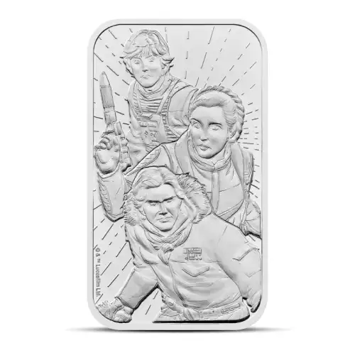 2024 1 oz Royal Mint Star Wars Light Side Silver Bar