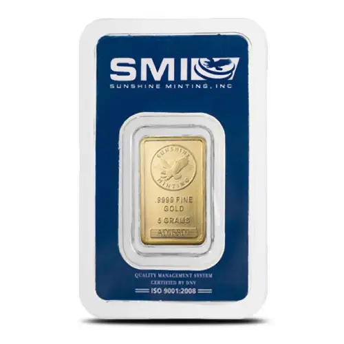 5 Gram Sunshine Mint Gold Bar