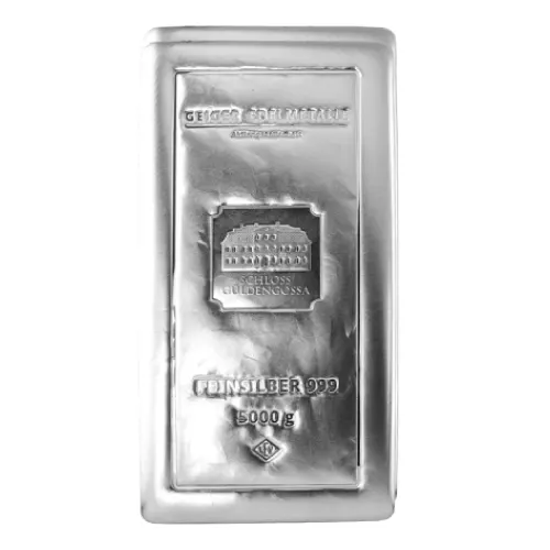 5 Kilo Geiger Edelmetalle Cast Silver Bar