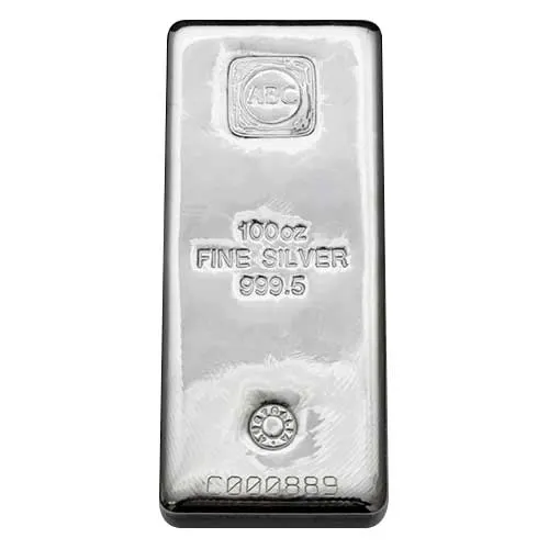 Silver 100 oz Australian Bullion Co (ABC) Cast Bar