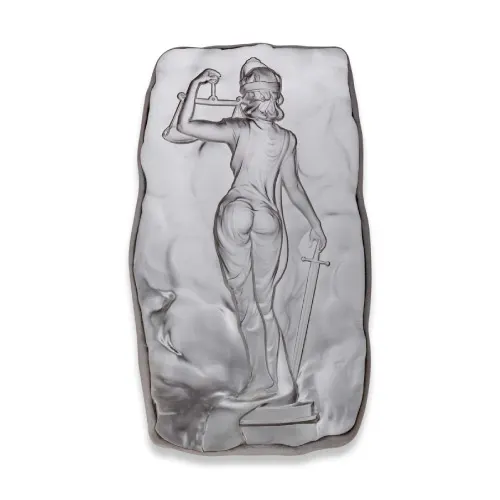 Silver 1 Kilo Argentia Lady Justice UHR Bar