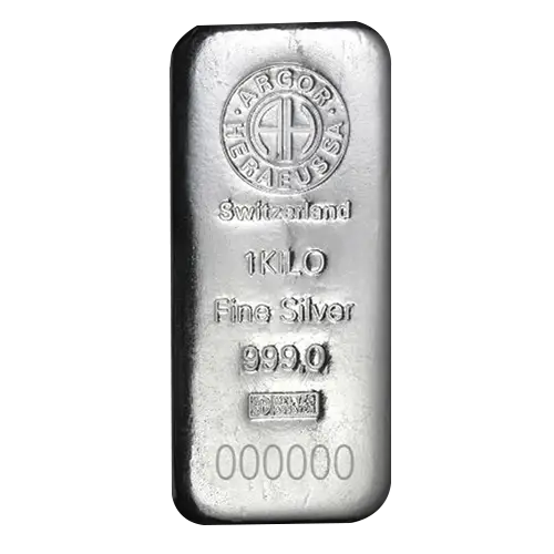 Heraeus 1 Kilo Silver Bar
