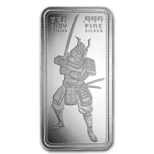 Silver 10 oz Samurai Warrior Bar