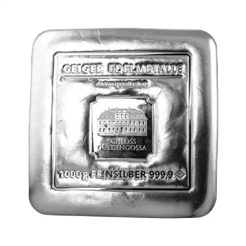 Silver 1 Kilo Geiger Edelmetalle Cast Bar