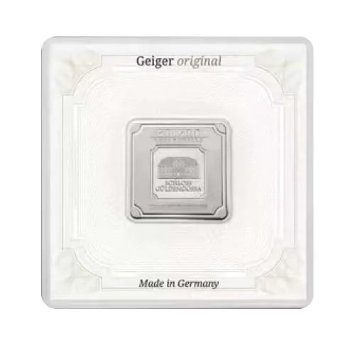 Silver 20 Gram Geiger Edelmetalle Square Bar (Original)