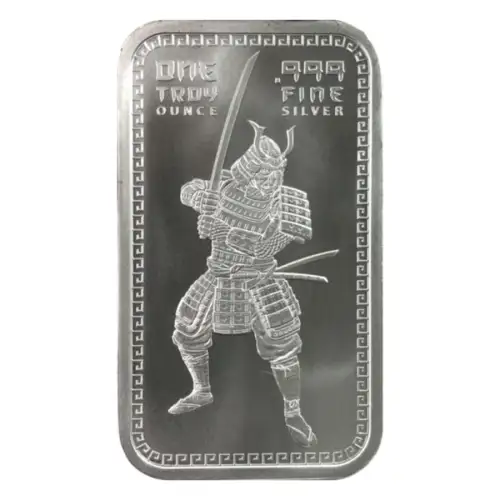 Silver - 1 oz Samurai Warrior Bar