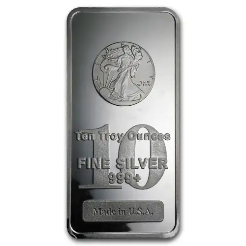 Silver 10 oz Walking Liberty Bar