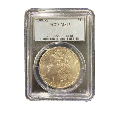Silver Morgan Dollar Coin Pre-1900 PCGS MS65