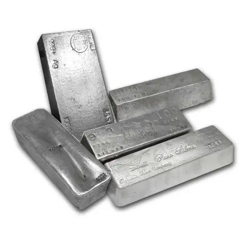 Silver 100 oz Random Bar (our choice)
