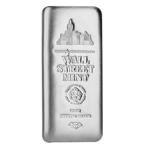 Silver 10 oz Scottsdale Wall Street Mint Bar