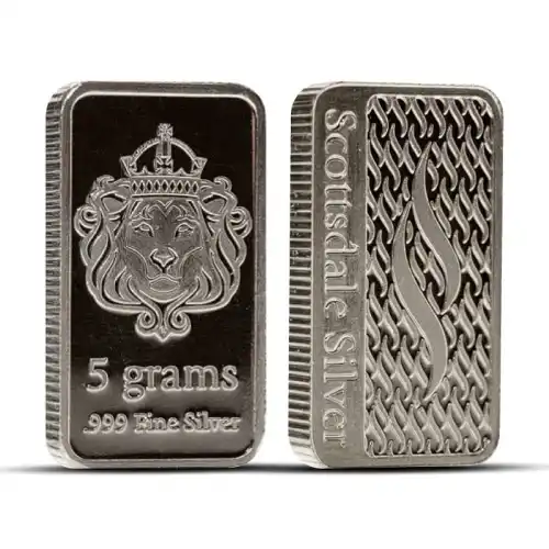 5 Gram Scottsdale Mint Silver Bar