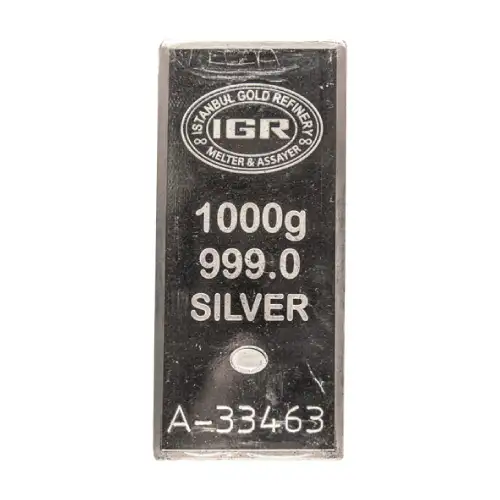 Silver 1 Kilo Istanbul Gold Refinery (IGR) Bar