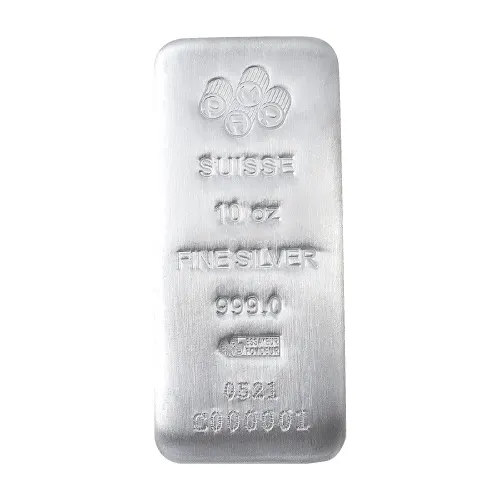 10 oz PAMP Silver Cast Bar