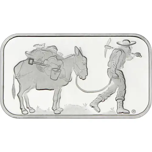 1 oz SilverTowne Retro Prospector Silver Bar