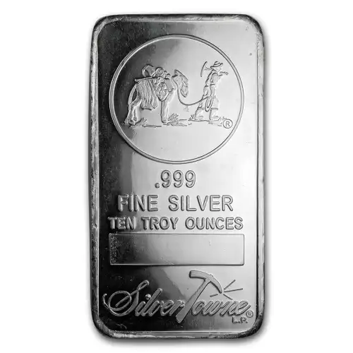 Silver 10 oz SilverTowne Prospector Bar