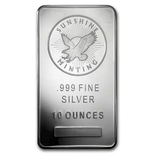 Silver 10 oz Sunshine Mint Bar