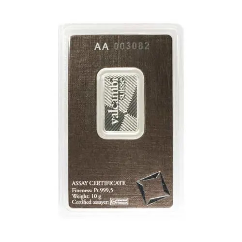 Platinum Bar Valcambi - 10 Gram