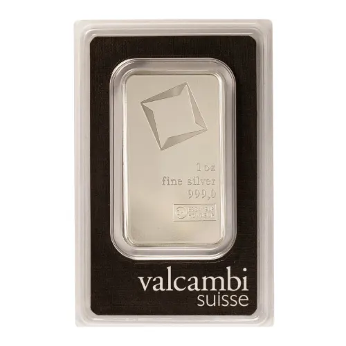 Silver 1 oz Valcambi Bar