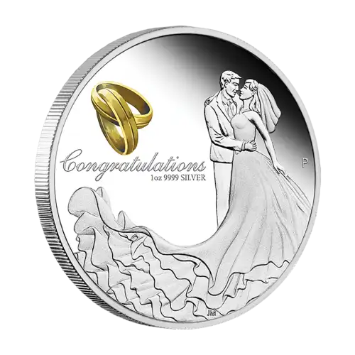 2021 Silver Perth Wedding 1 oz Proof Coin