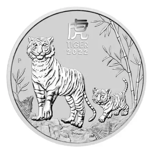 2022 Silver 1 Kilo Australia Perth Lunar Tiger BU