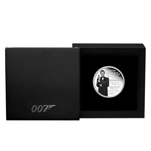 2022 Silver Tuvalu James Bond Legacy Series 1 oz Proof