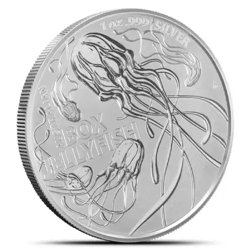 2023 1 oz Australia's Most Dangerous: Box Jellyfish Silver Coin (BU)