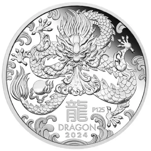 2024 1 oz Perth Lunar Year of the Dragon Silver Coin (Proof)