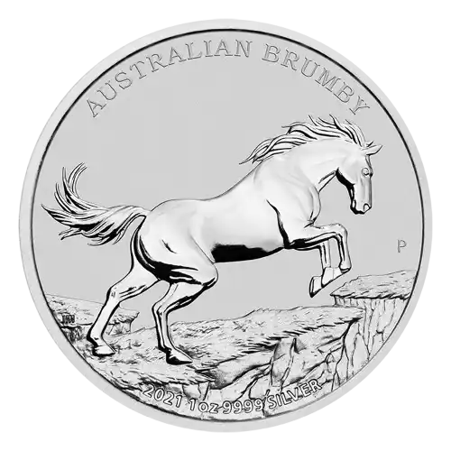 2021 Silver 1 oz Australia Perth Brumby BU
