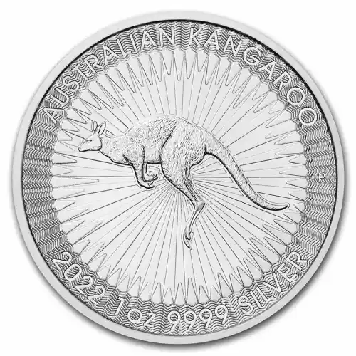 2022 Perth Australia Kangaroo 1 oz Silver BU