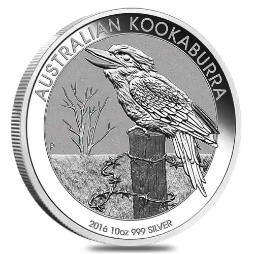 2016 Silver 10 oz Australia Perth Kookaburra