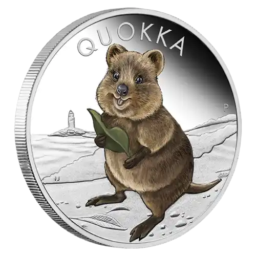 2021 Australia Perth Quokka 1 oz Silver Colored Proof