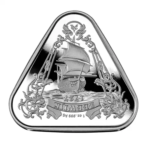 2021 Australia Shipwrecks Zeewijk Triangular Silver 1 oz