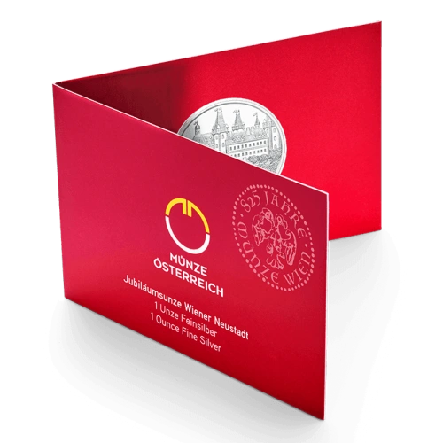 2019 Silver Austria 825th Wiener Neustadt BU - 1 oz (In Card)