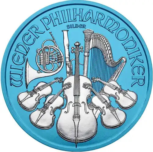 2019 Space Blue Austria Philharmonic Silver - 1 oz
