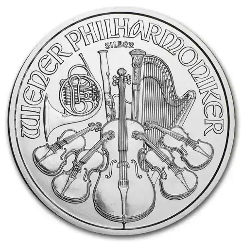 Silver Austrian Philharmonic *Random Date* - 1 oz-Impaired