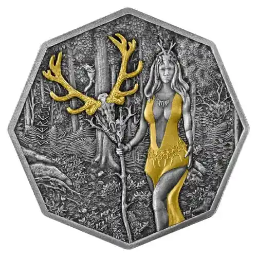 2023 1 oz Germania Witchcraft Seeress Ritual Silver Coin (BU)