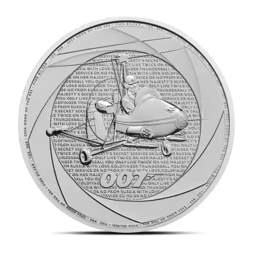 2024 1 oz British James Bond Of The 60's Silver Coin (BU)