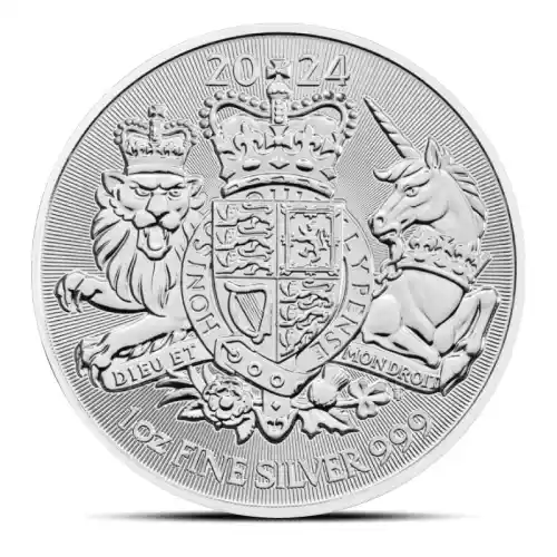 2024 1 oz British Royal Arms Silver Coin (BU)